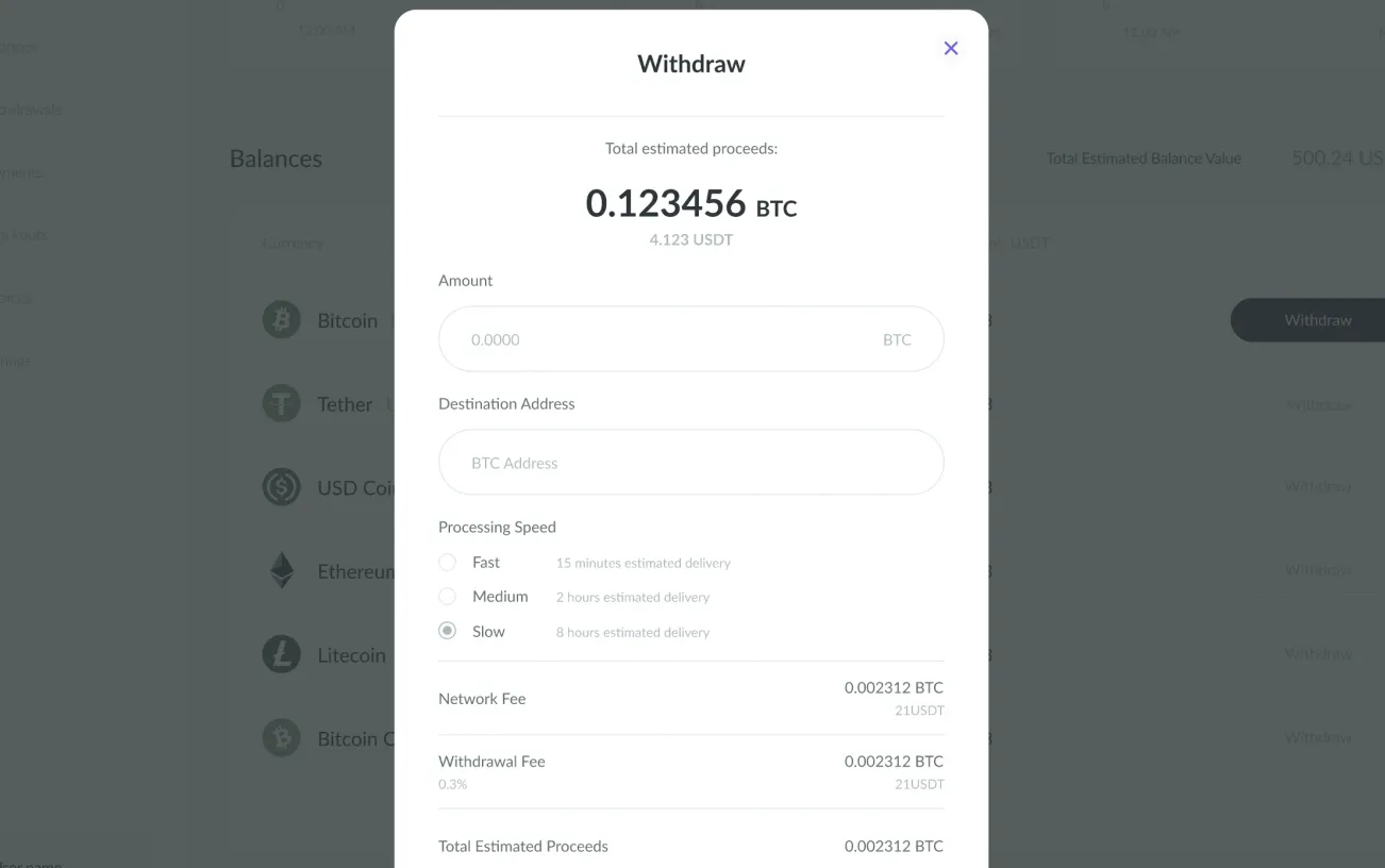 CryptoPay admin panel image 11