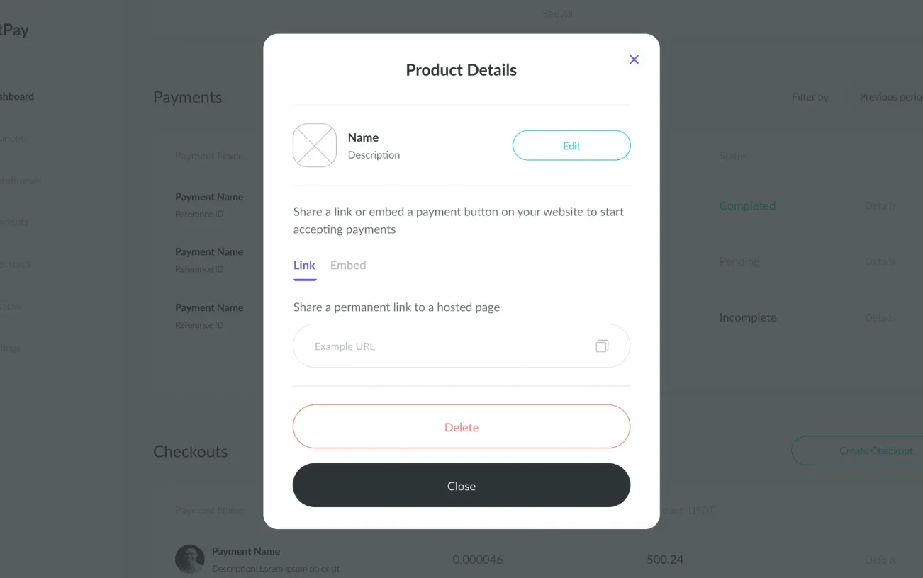 CryptoPay admin panel image 9