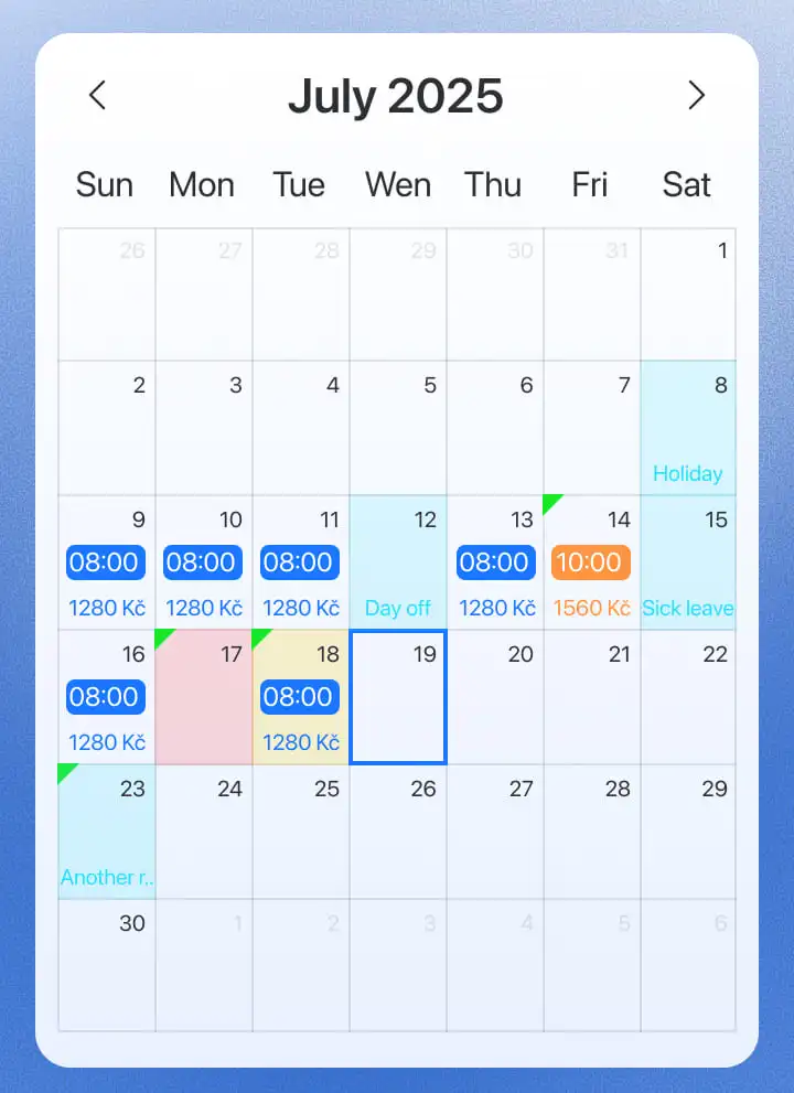 TaxMe mobile app screen